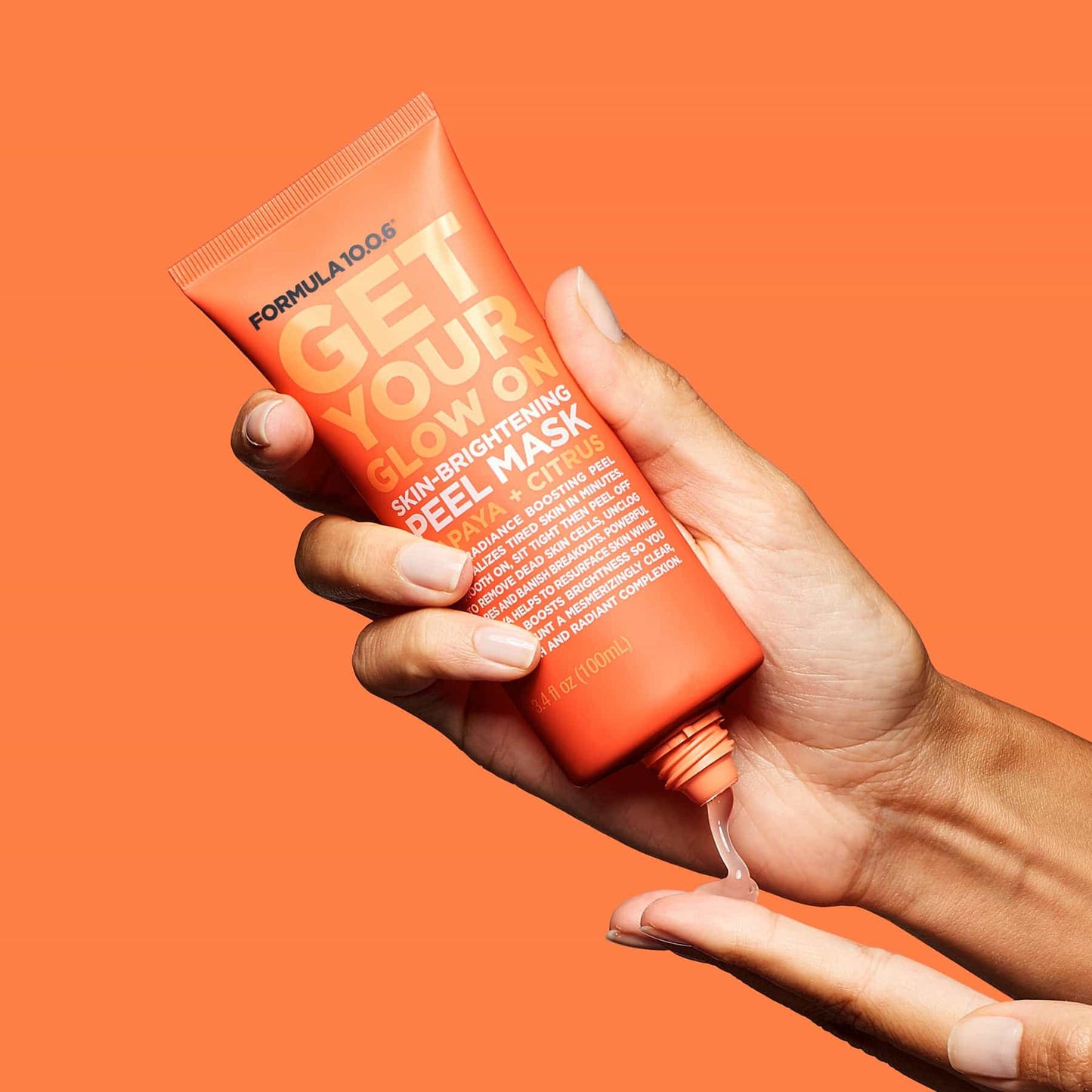 Get Your Glow On Skin-Brightening Peel-Off Mask Papaya + Citrus 100ml Orange|100ml