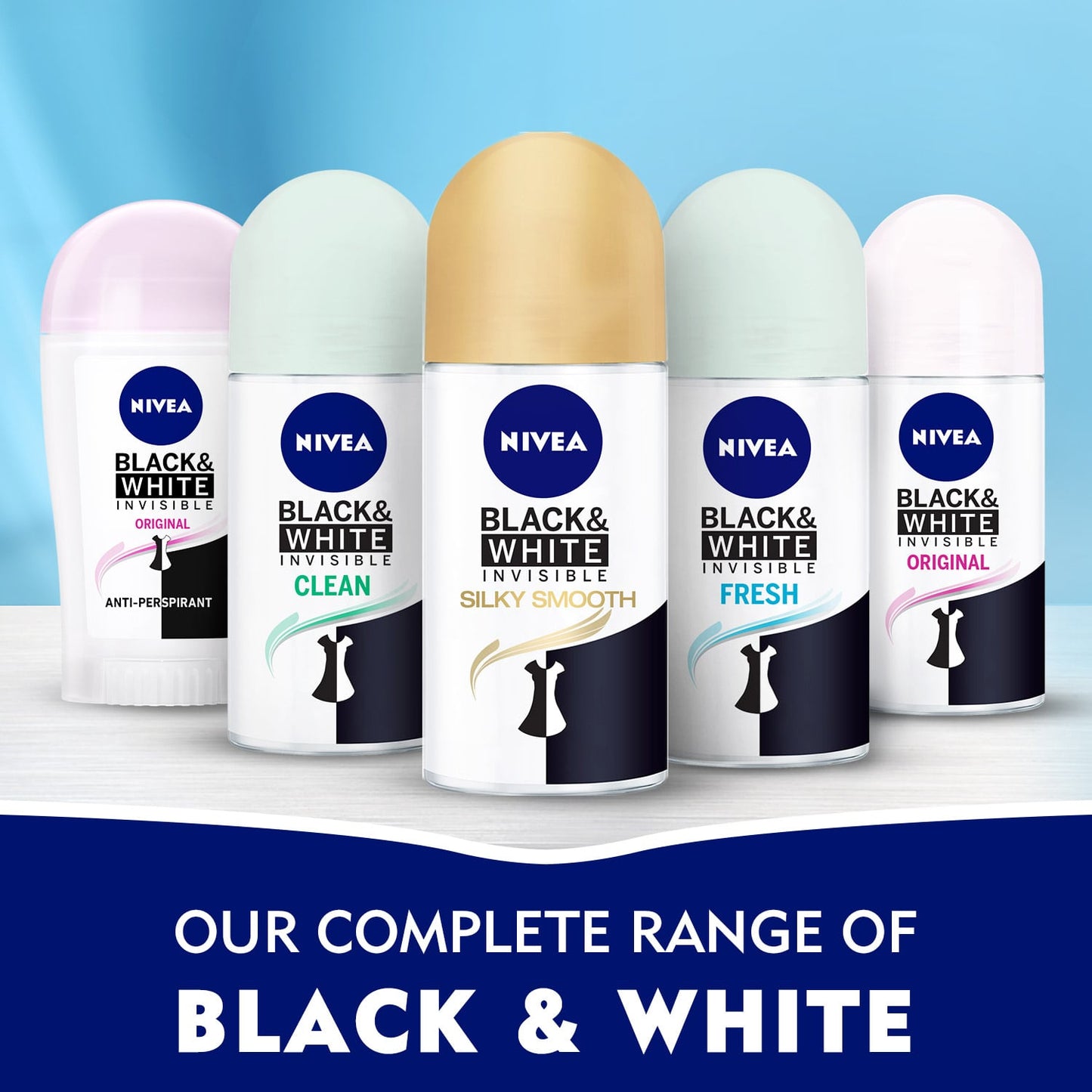 Anti-Perspirant Roll-On Black & White Invisible Original 50ml