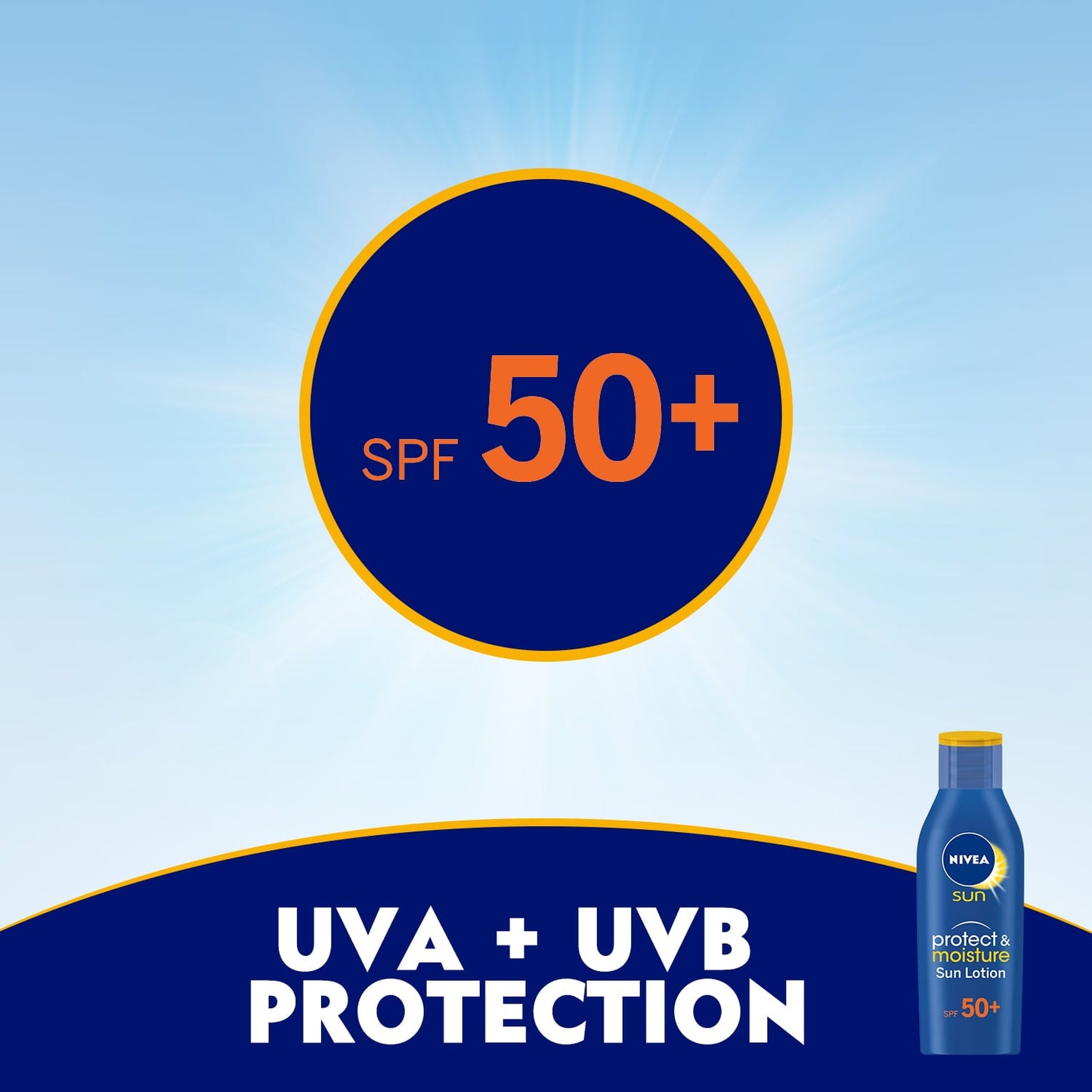 Sun Protect & Moisture Sun Lotion Sunscreen SPF50+ 200ml