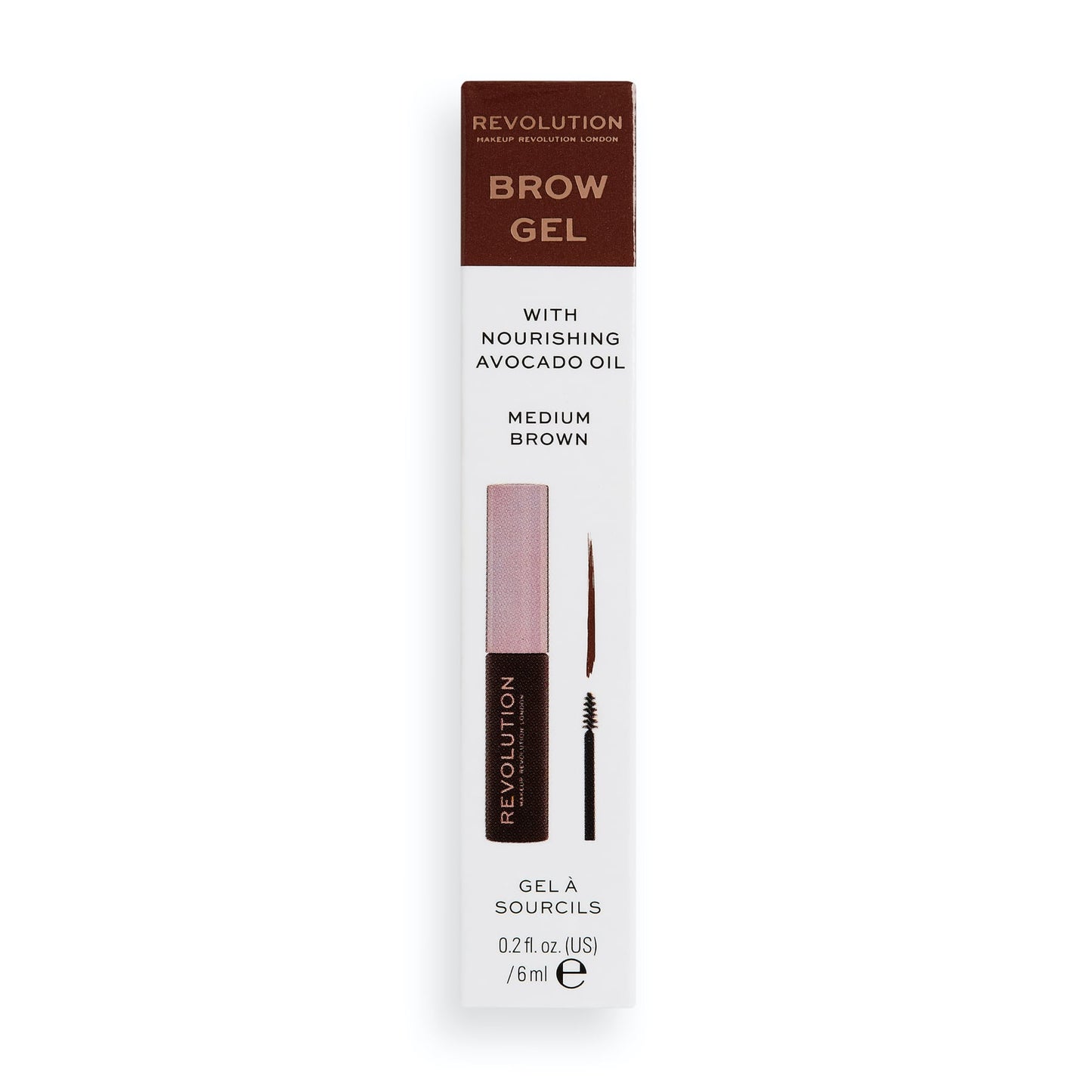 Brow Gel Medium Brown 6ml Medium Brown|6ml