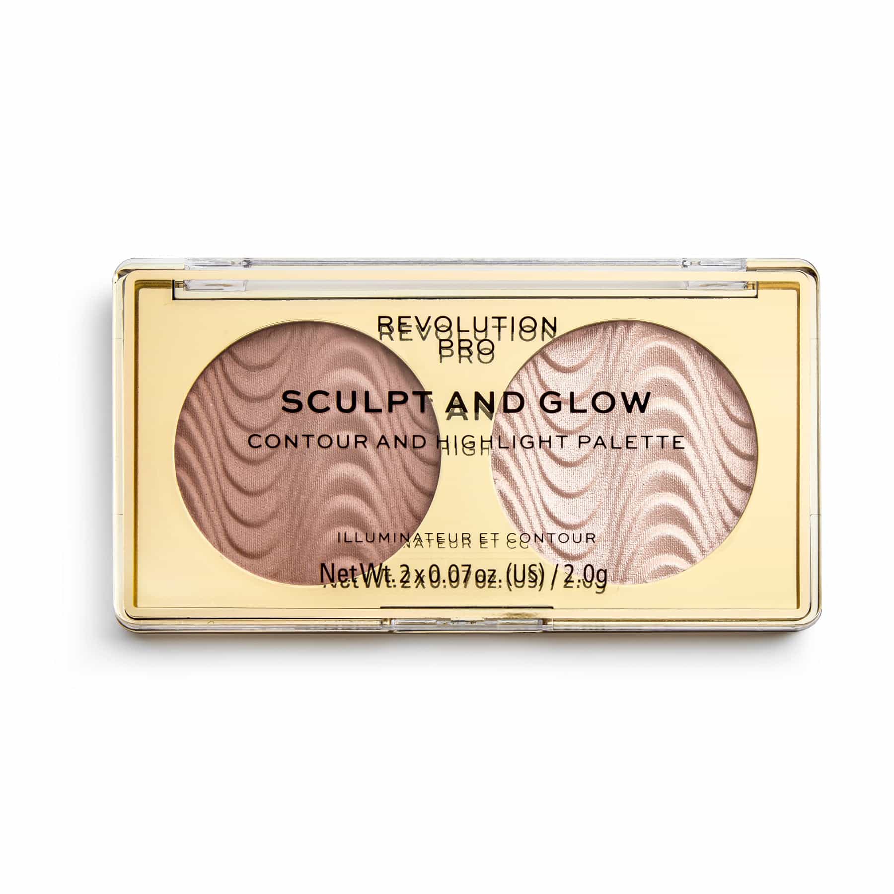 Sculpt and Glow Highlight & Contour Palette 4g Sand of Time|2g x 2