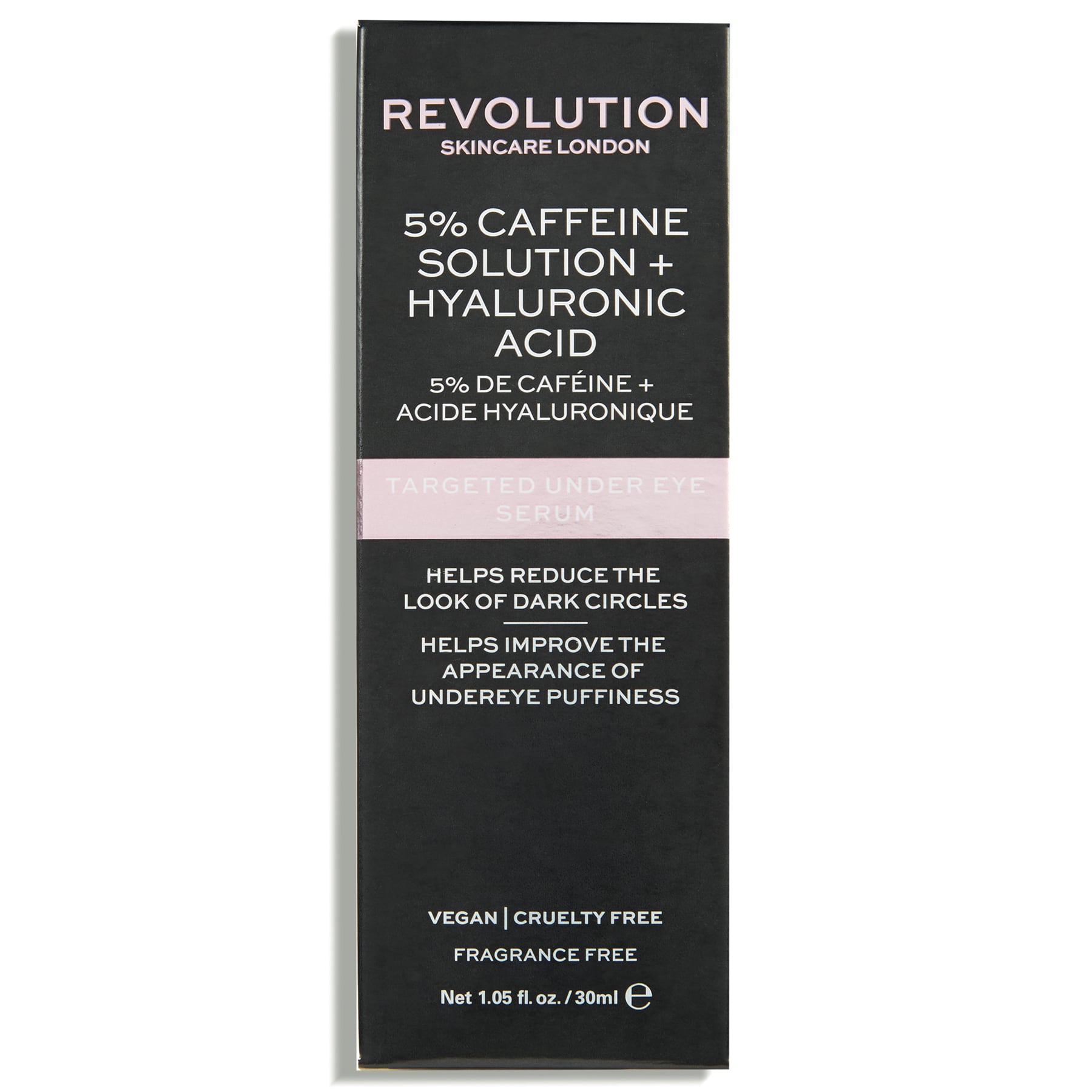 Targeted Under Eye Serum 5% Caffeine Solution + Hyaluronic Acid 30ml 30ml