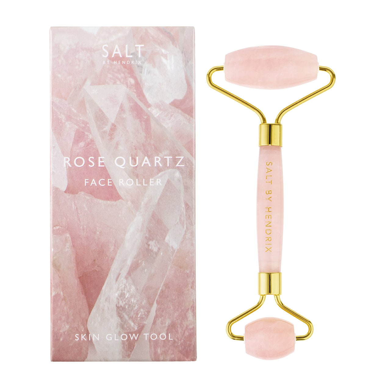 Face Roller Textured Rose Quartz 1pc