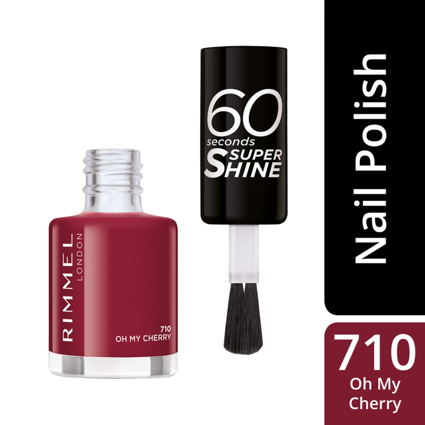 60 Seconds Super Shine Nail Polish 8ml 710 Oh My Cherry|8ml