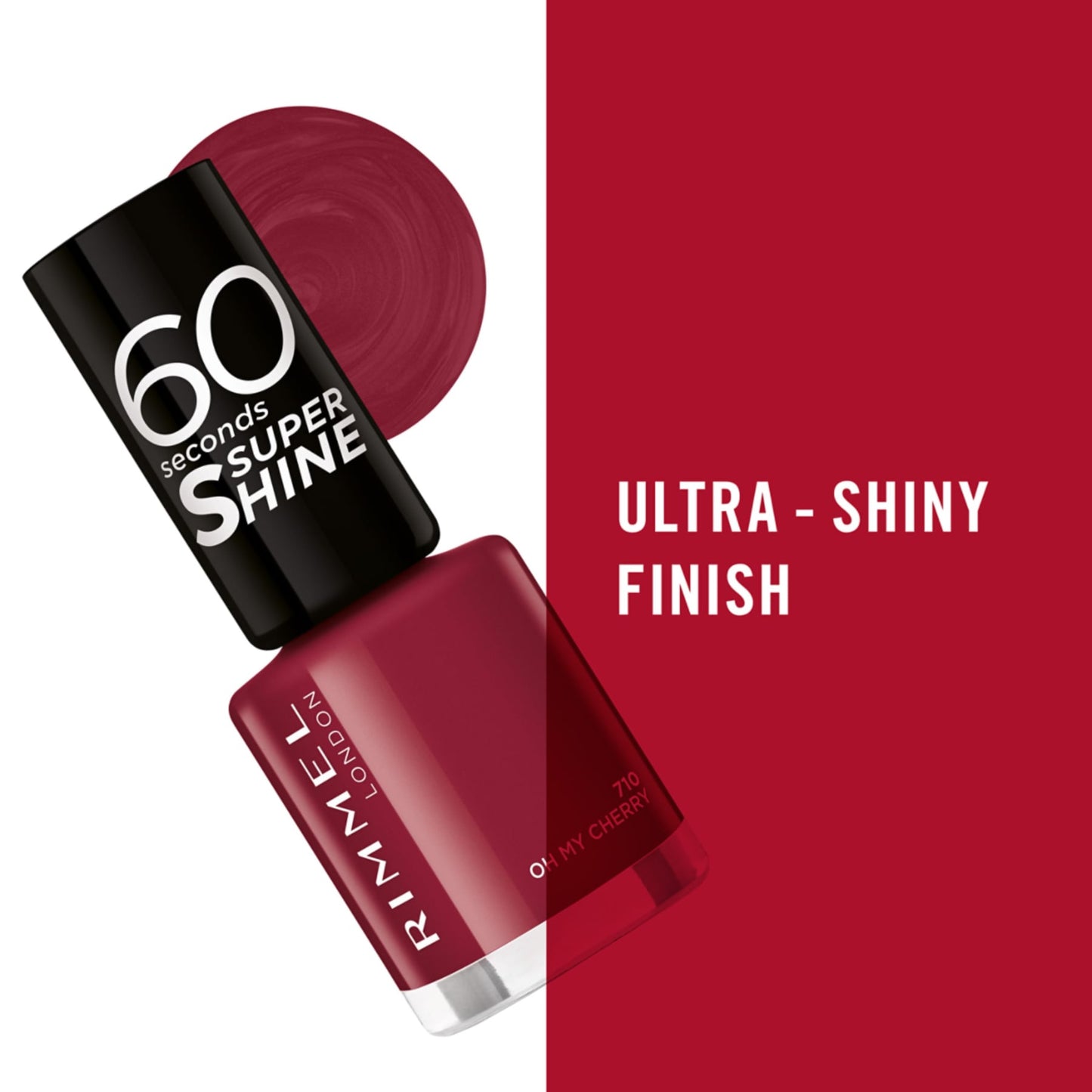 60 Seconds Super Shine Nail Polish 8ml 710 Oh My Cherry|8ml