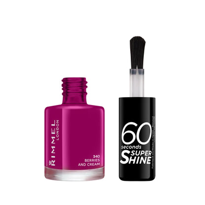 60 Seconds Super Shine Nail Polish 8ml 340 Berries And Cream|8ml