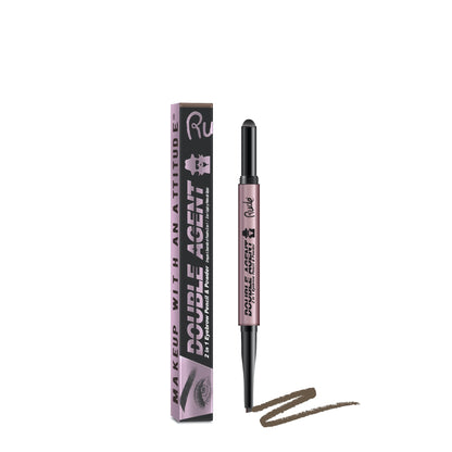 Double Agent 2-in-1 Eyebrow Pencil & Powder 0.45g Taupe|0.45g