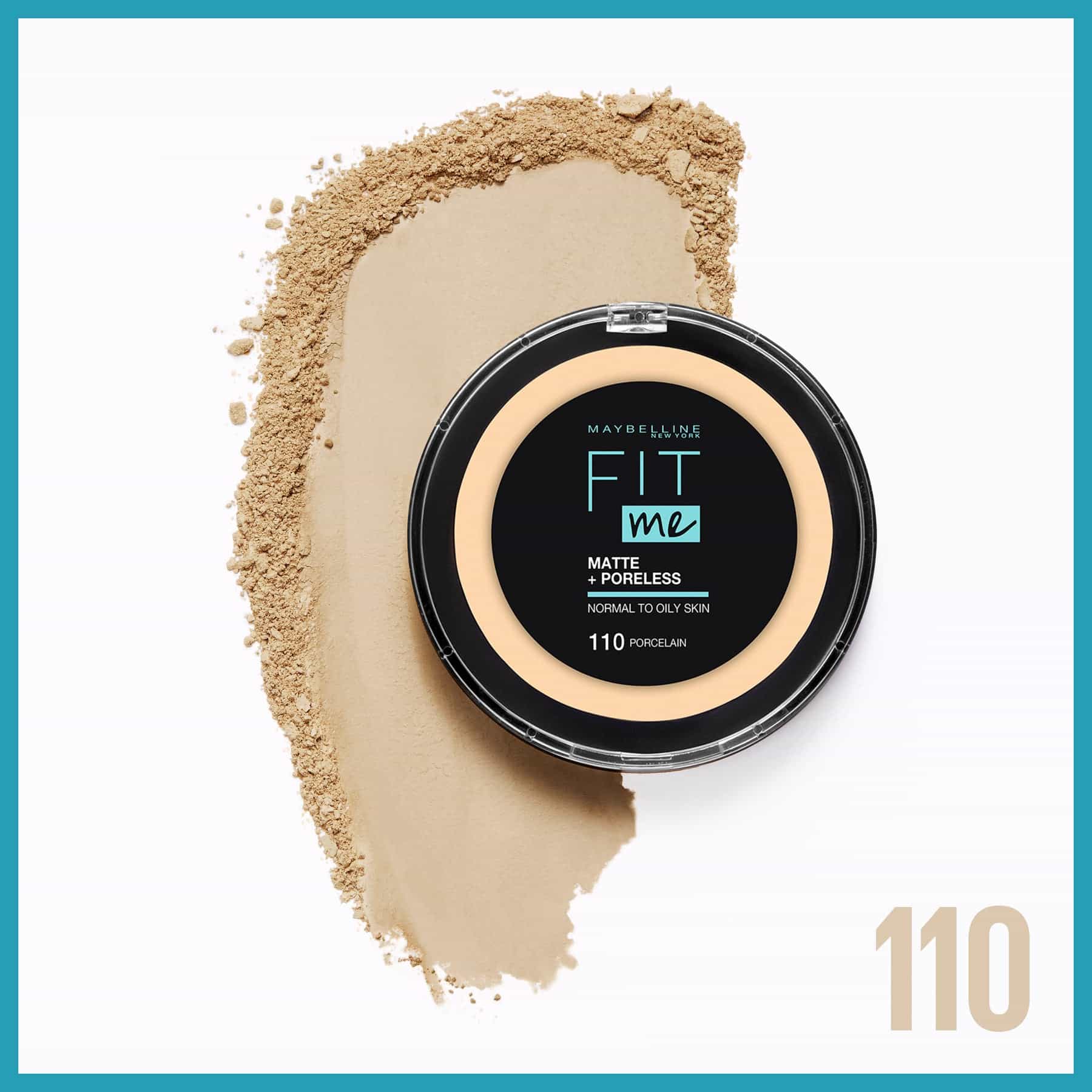 Fit Me Matte + Poreless Powder Matte Finish 12g 110 Porcelain|12g