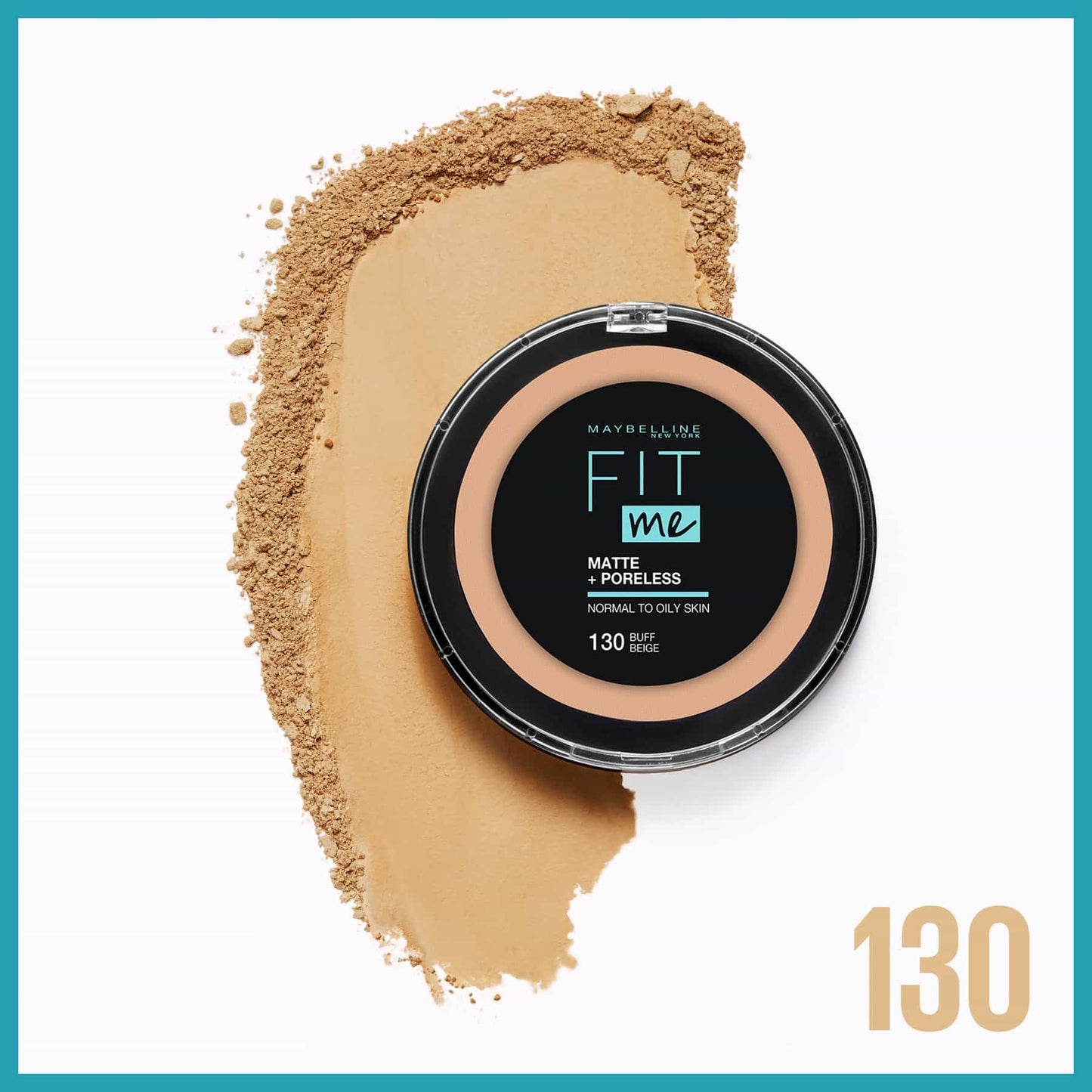 Fit Me Matte + Poreless Powder Matte Finish 12g 130 Buff Beige|12g