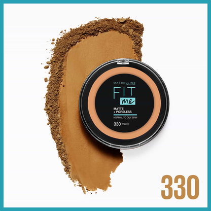 Fit Me Matte + Poreless Powder Matte Finish 12g 330 Toffee|12g