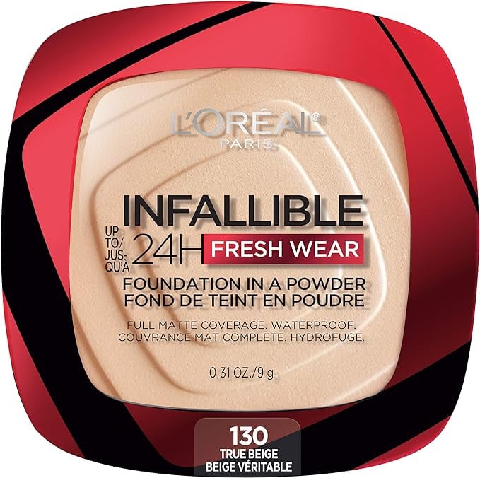 Infallible 24H Fresh Wear Foundation In A Powder 9g 130 True Beige|9g