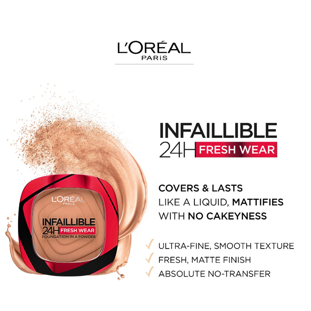 Infallible 24H Fresh Wear Foundation In A Powder 9g 220 Sand| 9g