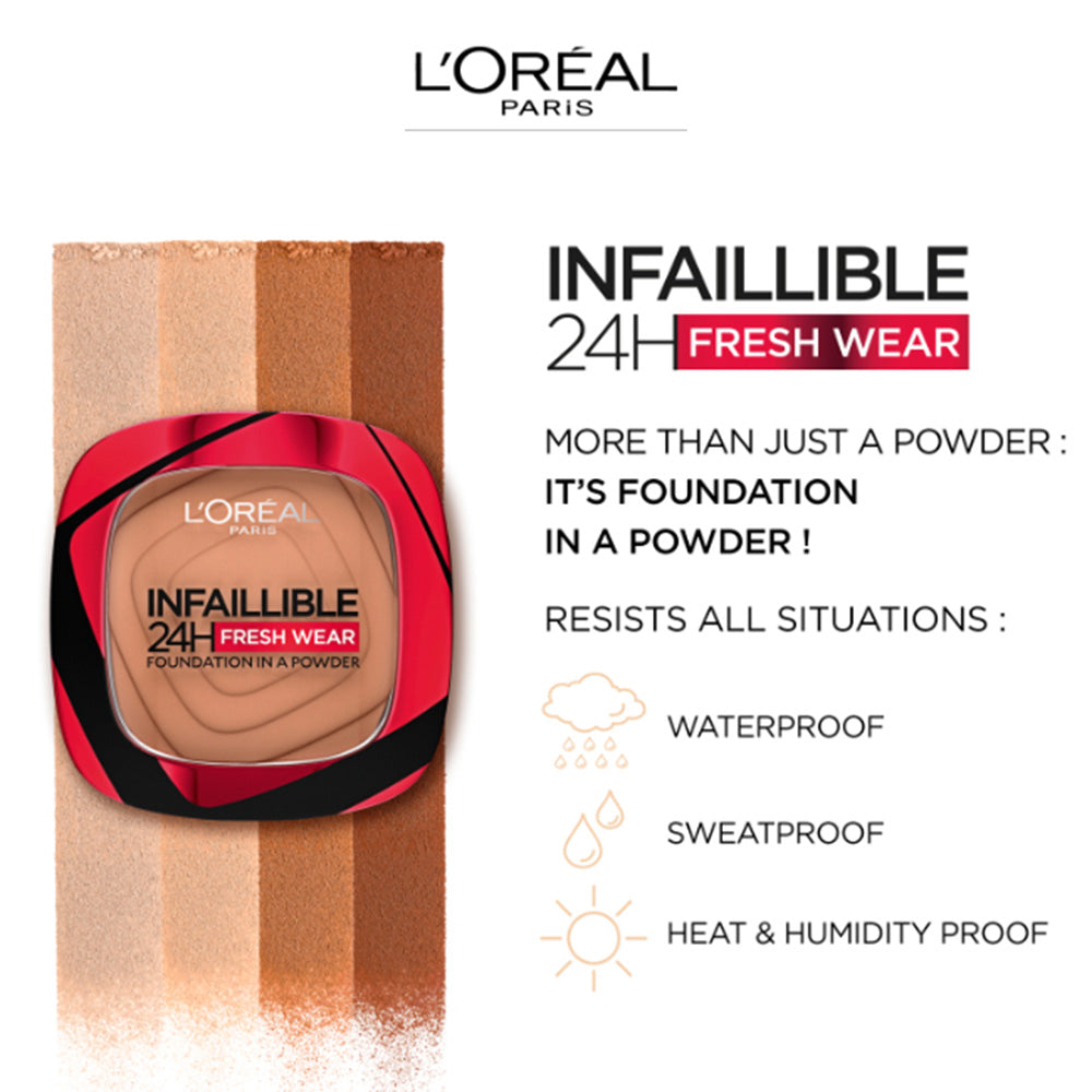 Infallible 24H Fresh Wear Foundation In A Powder 9g 220 Sand| 9g