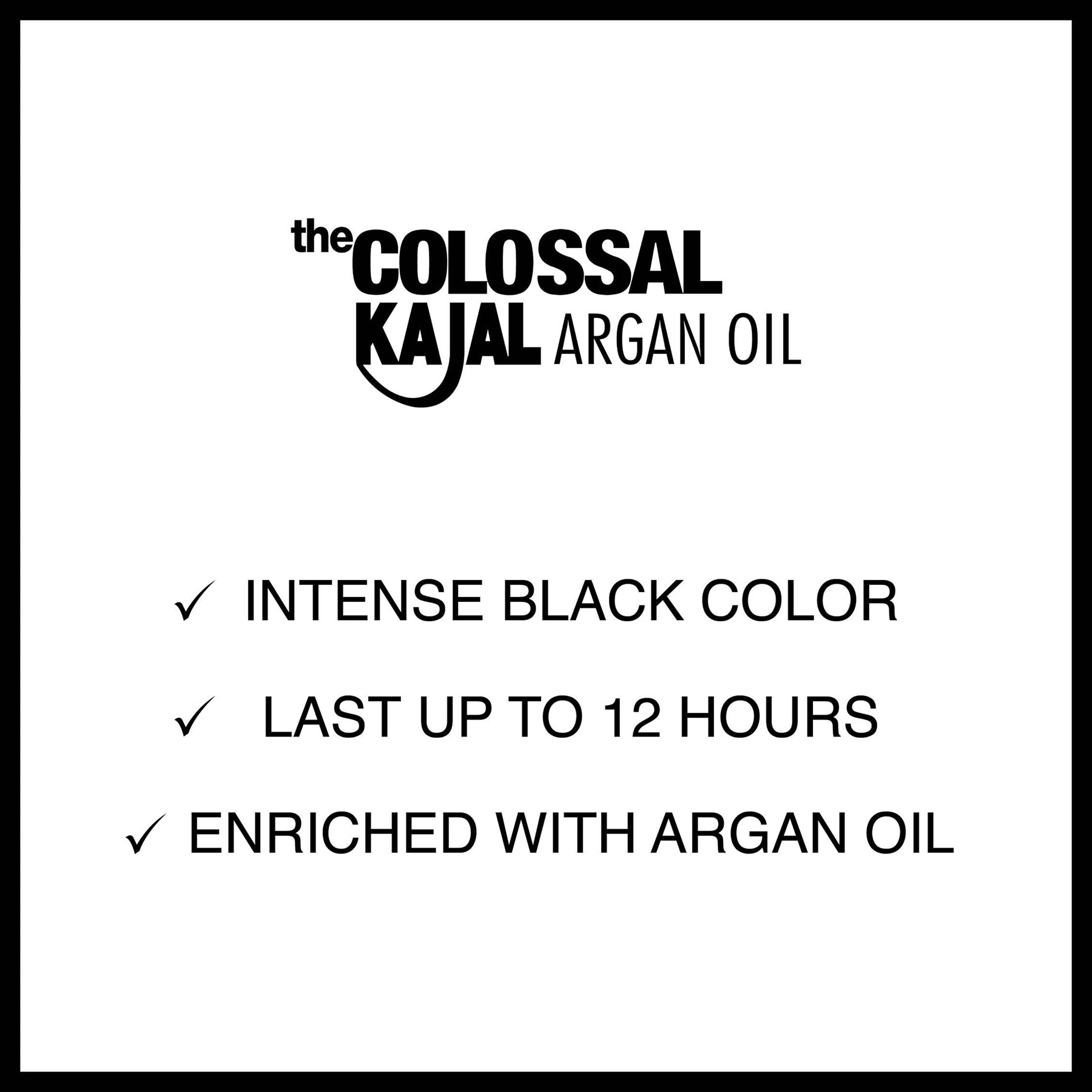 Colossal Kajal Khol Eyeliner 8.32ml Black|8.32ml