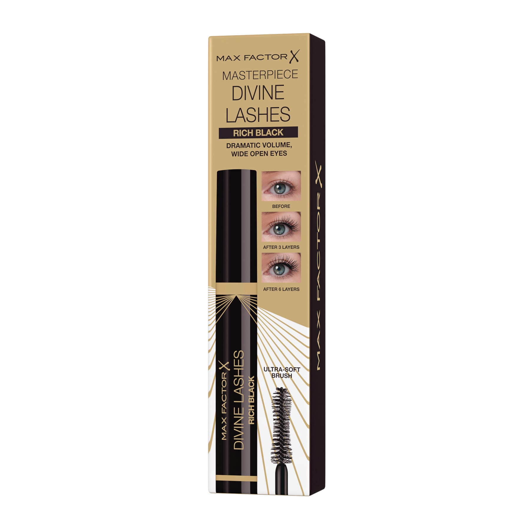 Divine Lashes Mascara Volumising 01 Black 8.2g 01 Black|8.2g