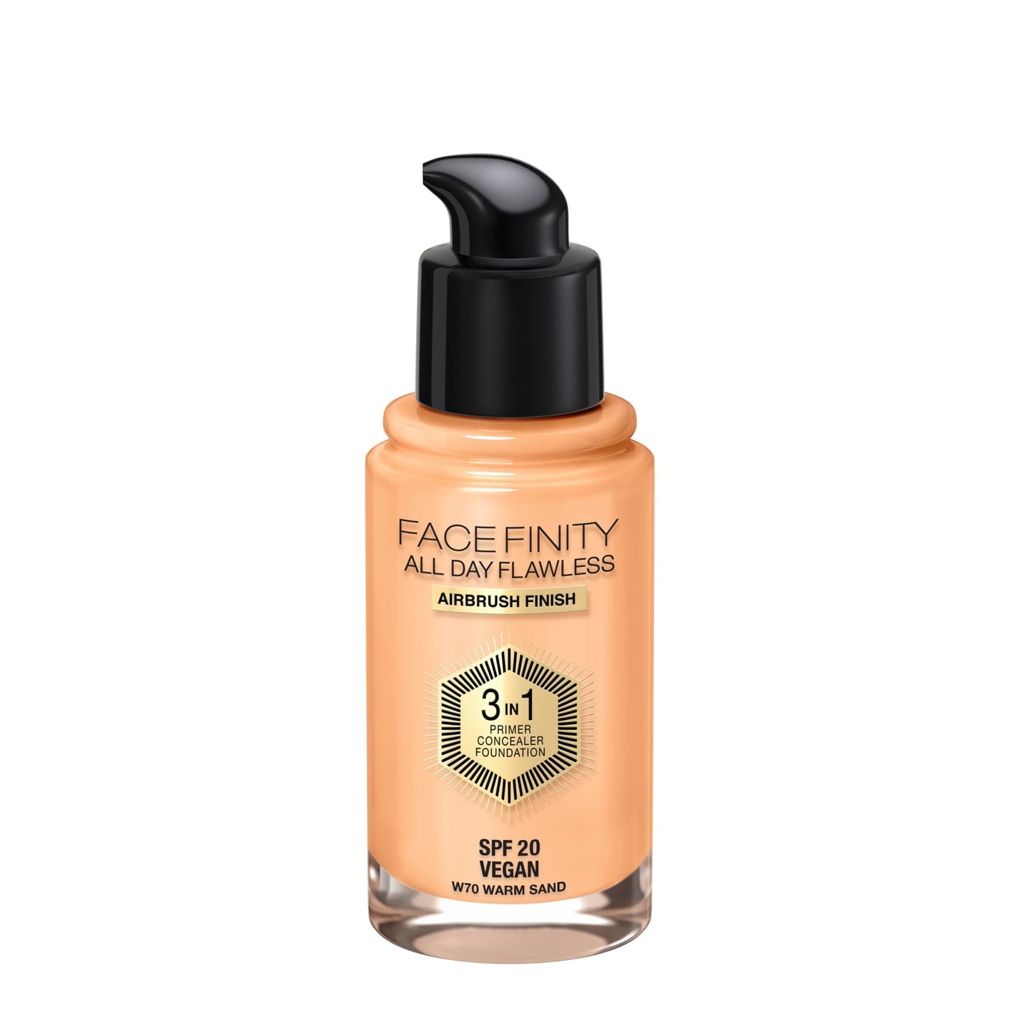 Facefinity All Day Flawless 3 In 1 Foundation Matte Finish 30ml 70 Warm Sand|30ml