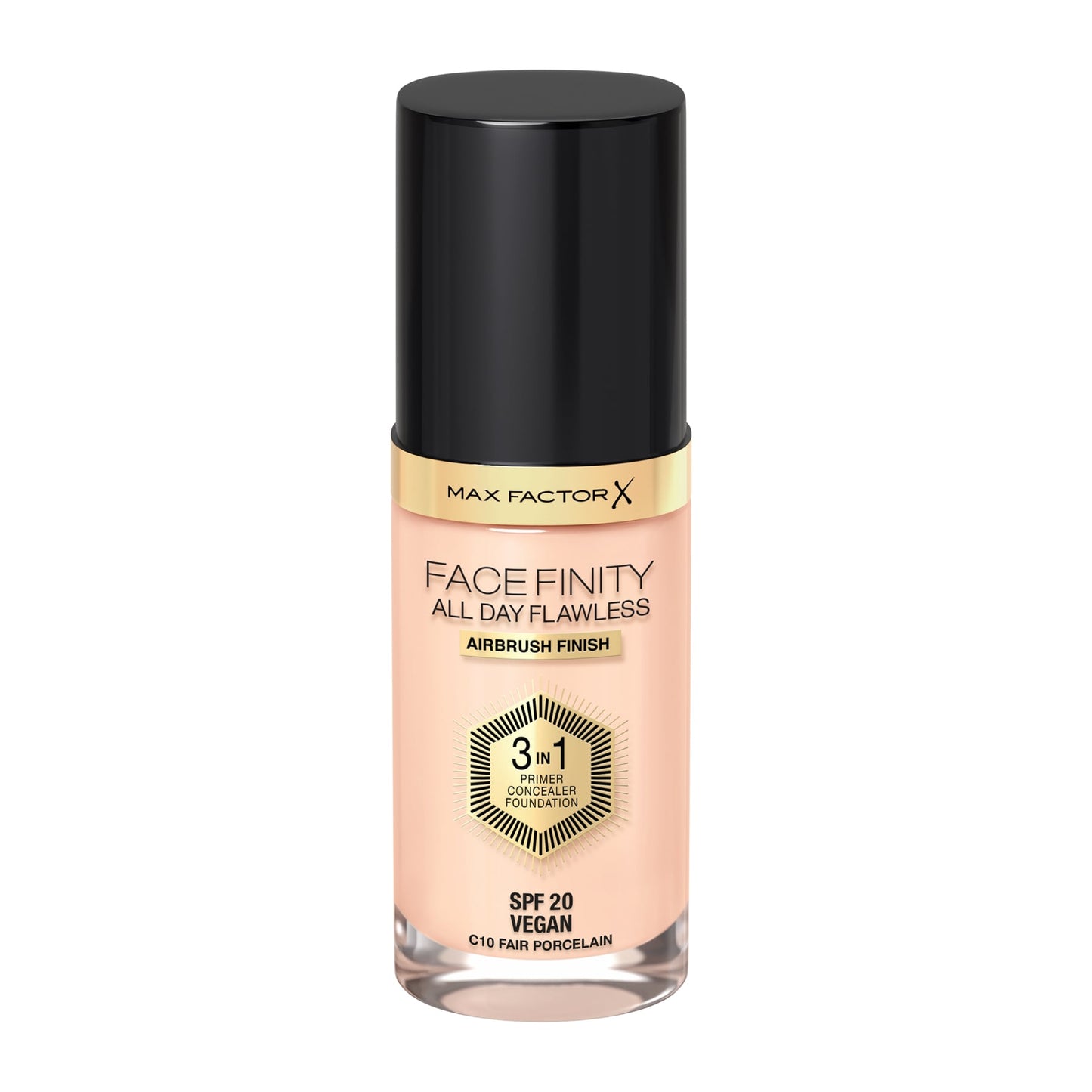 Facefinity All Day Flawless 3 In 1 Foundation Matte Finish 30ml 10 Fair Porcelain|30ml