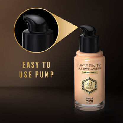 Facefinity All Day Flawless 3 In 1 Foundation Matte Finish 30ml 42 Ivory|30ml