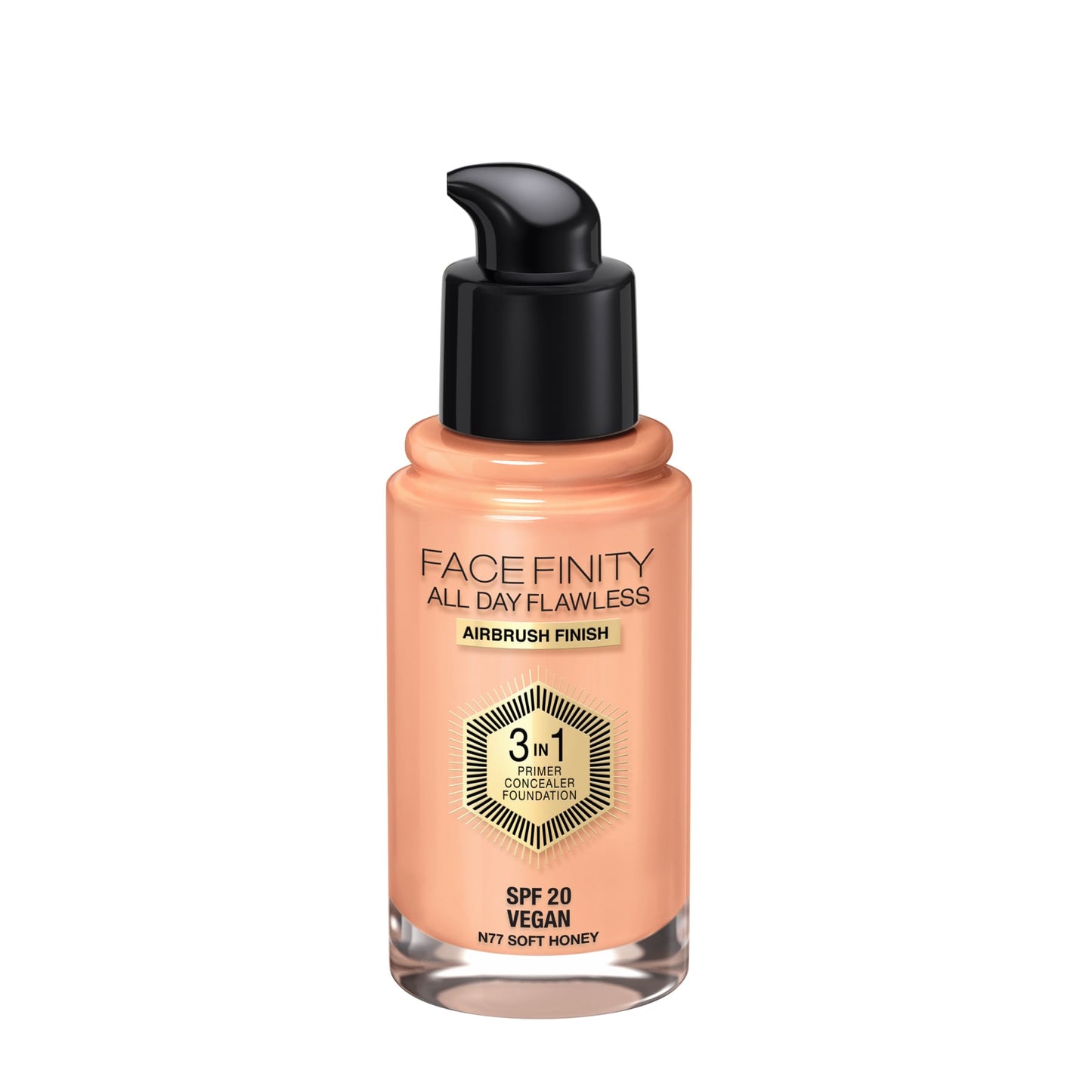 Facefinity All Day Flawless 3 In 1 Foundation Matte Finish 30ml 77 Soft Honey|30ml