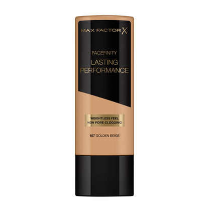 Facefinity Lasting Performance Foundation Natural Finish 35ml 107 Golden Beige|35ml