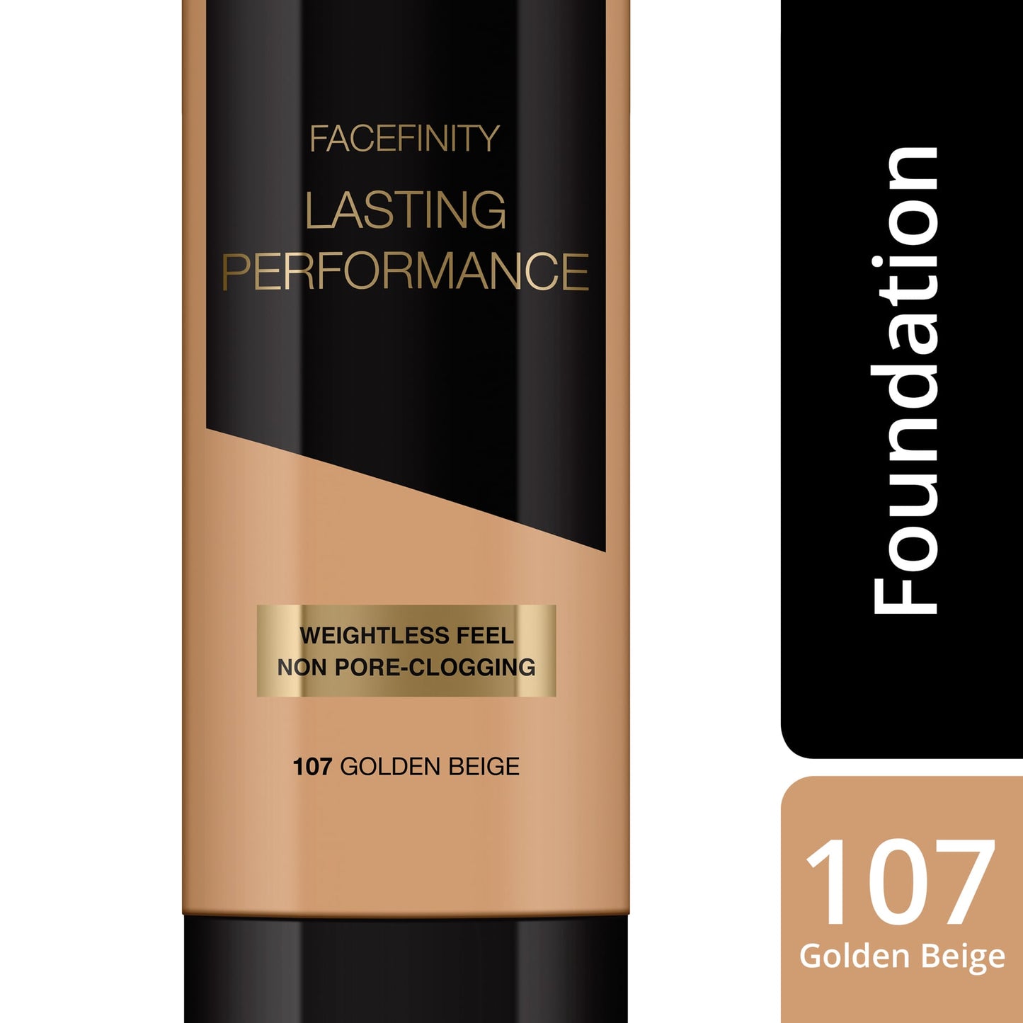 Facefinity Lasting Performance Foundation Natural Finish 35ml 107 Golden Beige|35ml