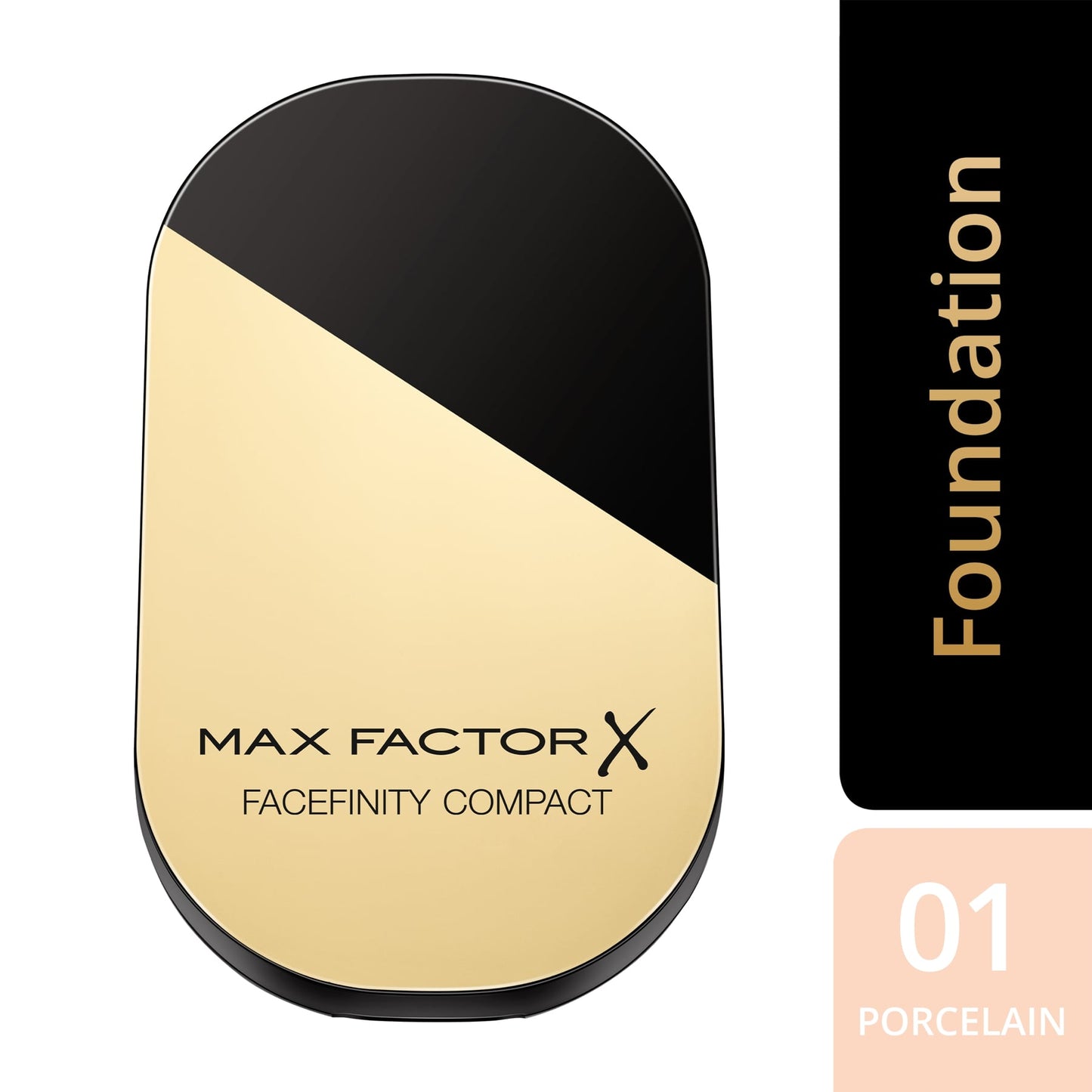 Facefinity Compact Foundation Full Coverage 10g 01 Porcelain|10g