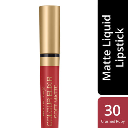 Colour Elixir Soft Matte Finish Lipstick 4ml 030 Crushed Ruby|4ml