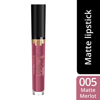 Lipfinity Velvet Matte Liquid Lipstick 3.5ml 005 Matte Merlot|3.5ml