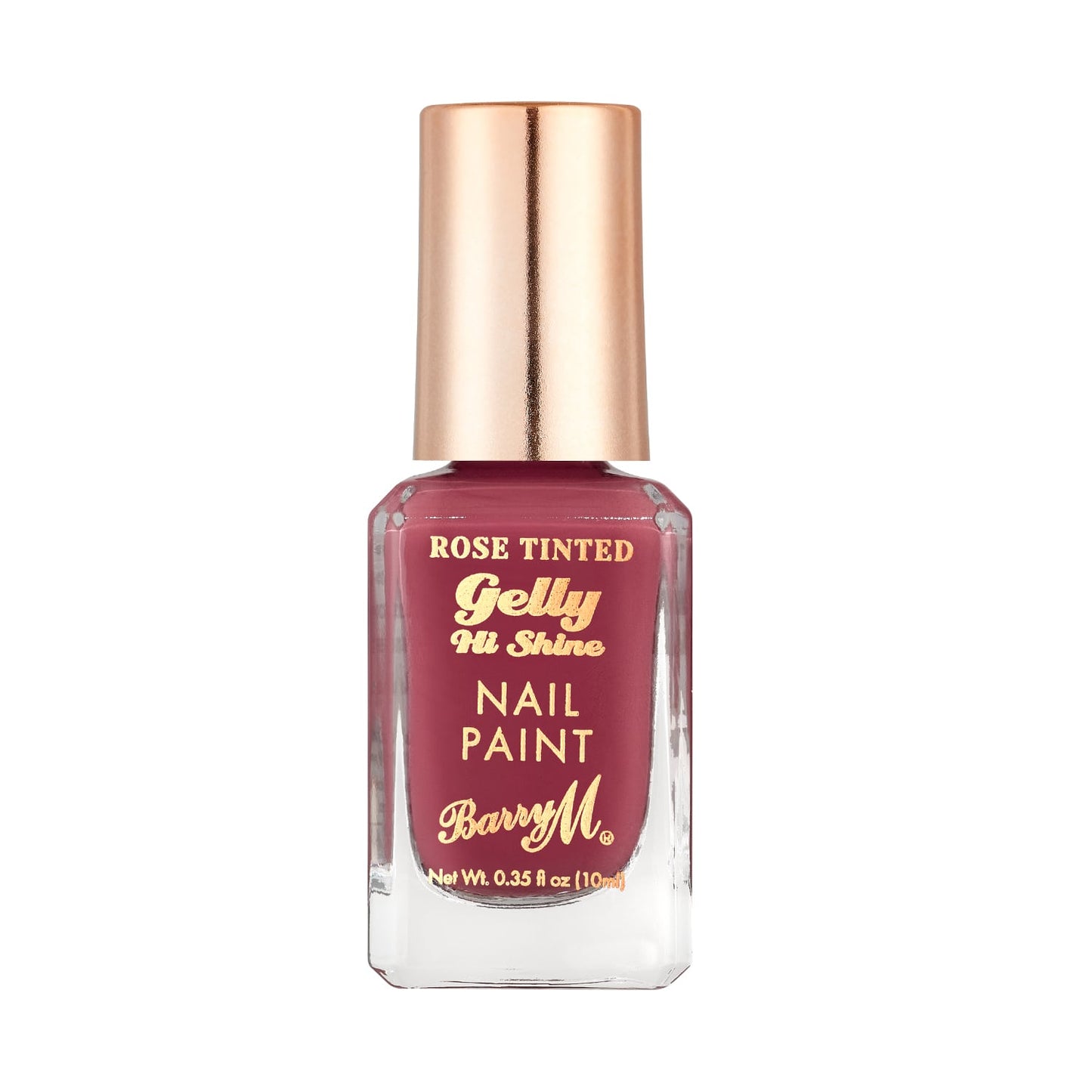 Barry M Gelly Hi Shine Rose Tinted Nail Paint 10ml French Rose|10ml