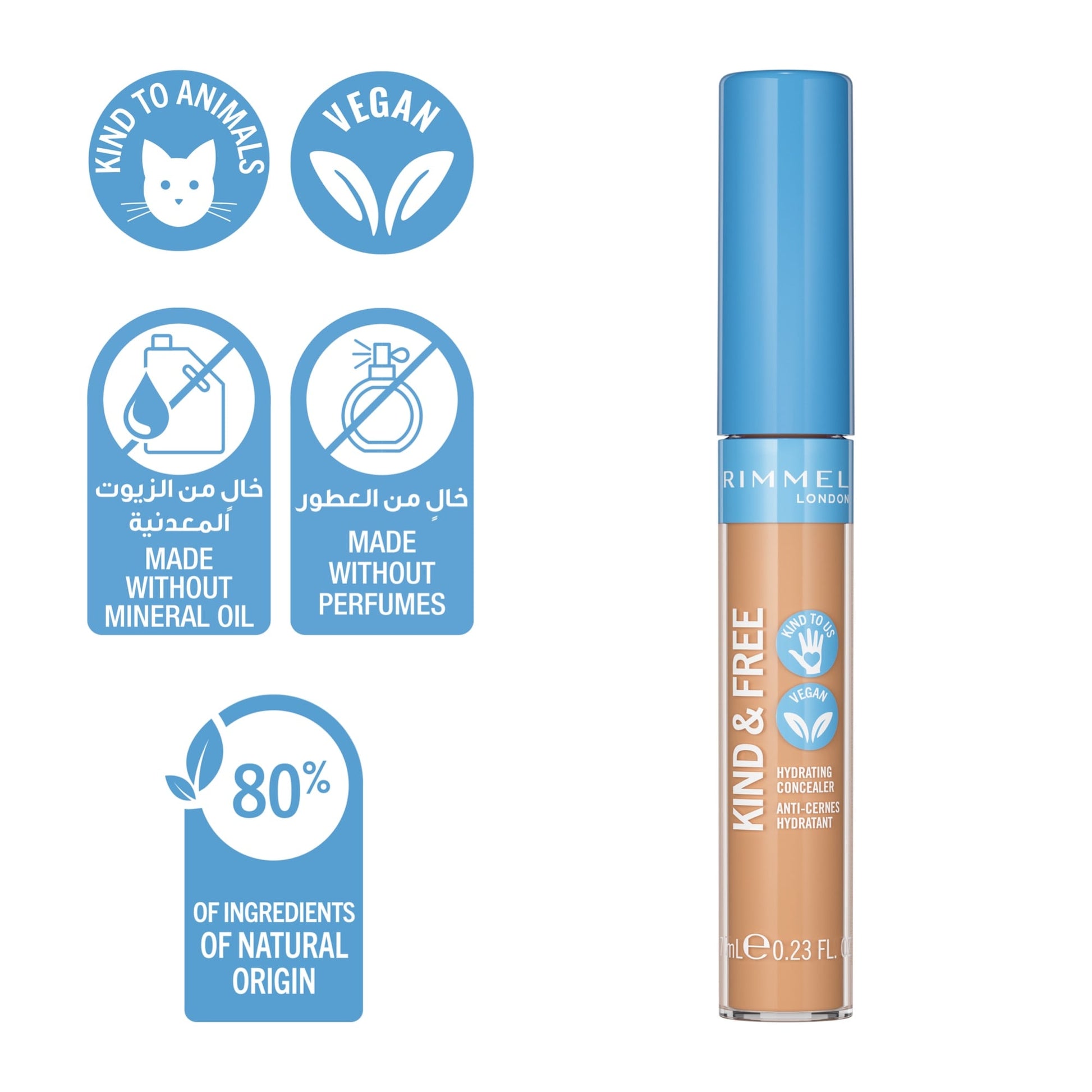 KIND & FREE Hydrating Concealer 7ml 20 Light|7ml