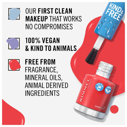 KIND & FREE Clean Nail Polish 8ml 155 Sunset Soar|8ml