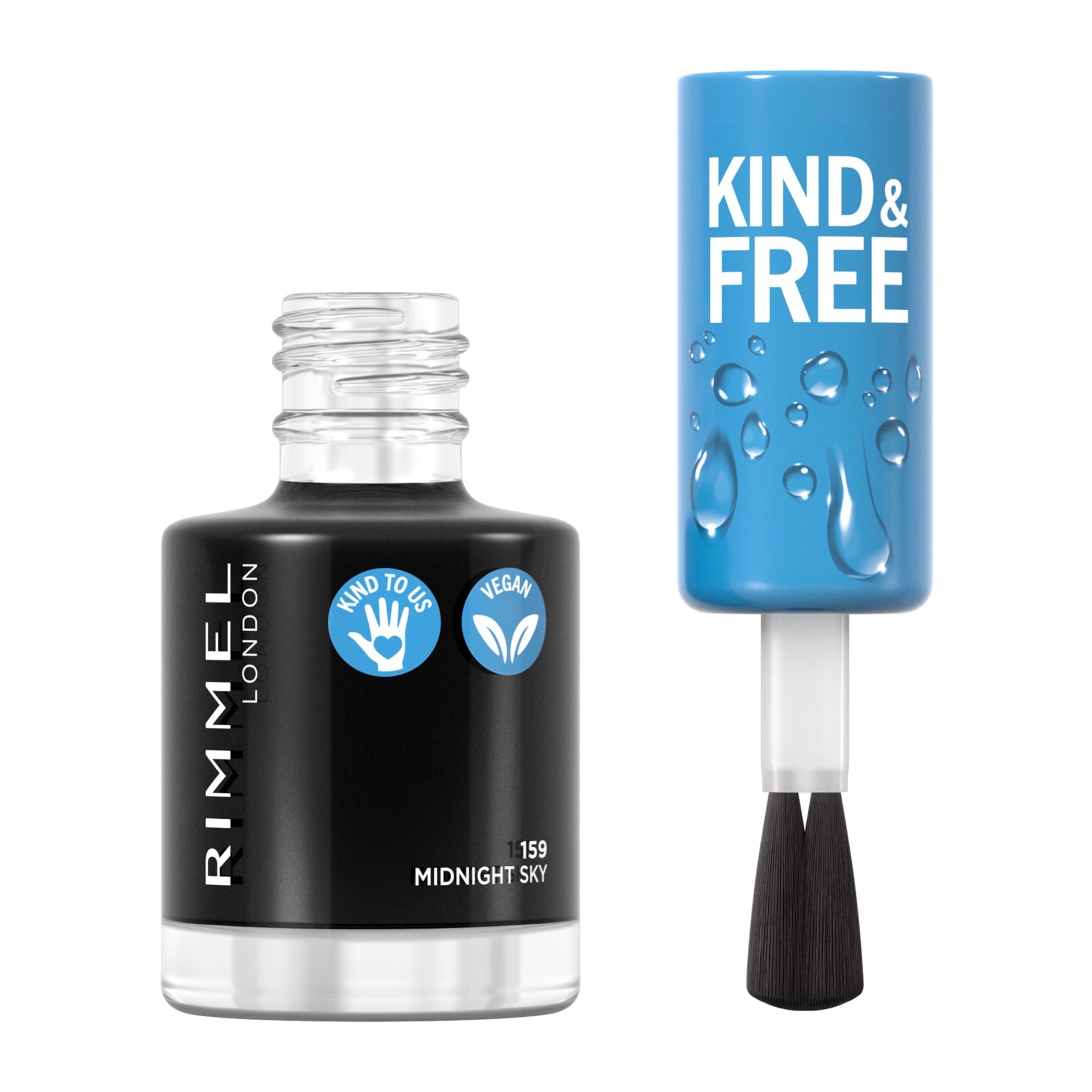 KIND & FREE Clean Nail Polish 8ml 159 Midnight Sky|8ml