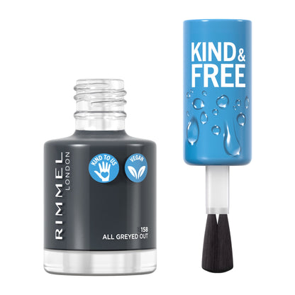 KIND & FREE Clean Nail Polish 8ml 158 All Greyed Out|8ml