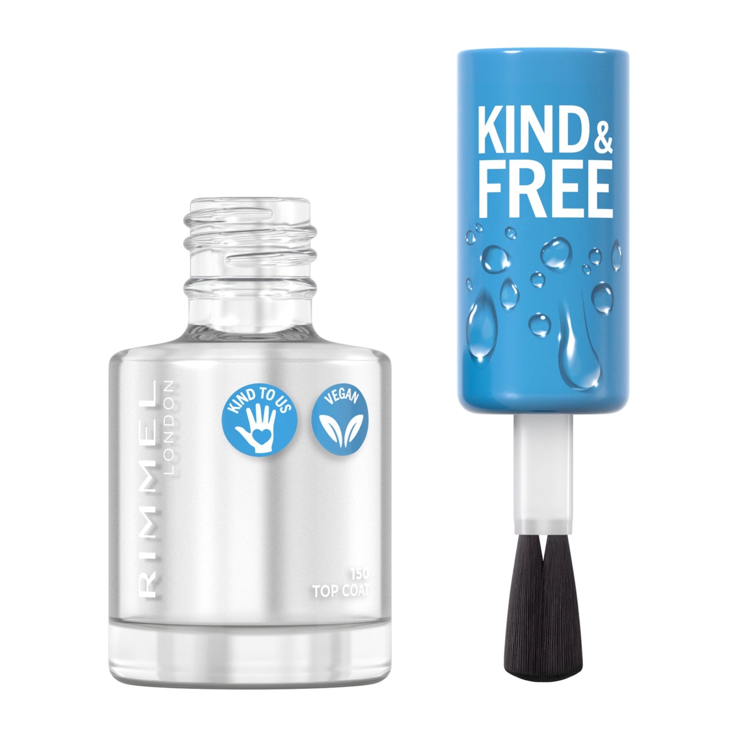 KIND & FREE Clean Nail Polish 8ml 150 Top Coat|8ml