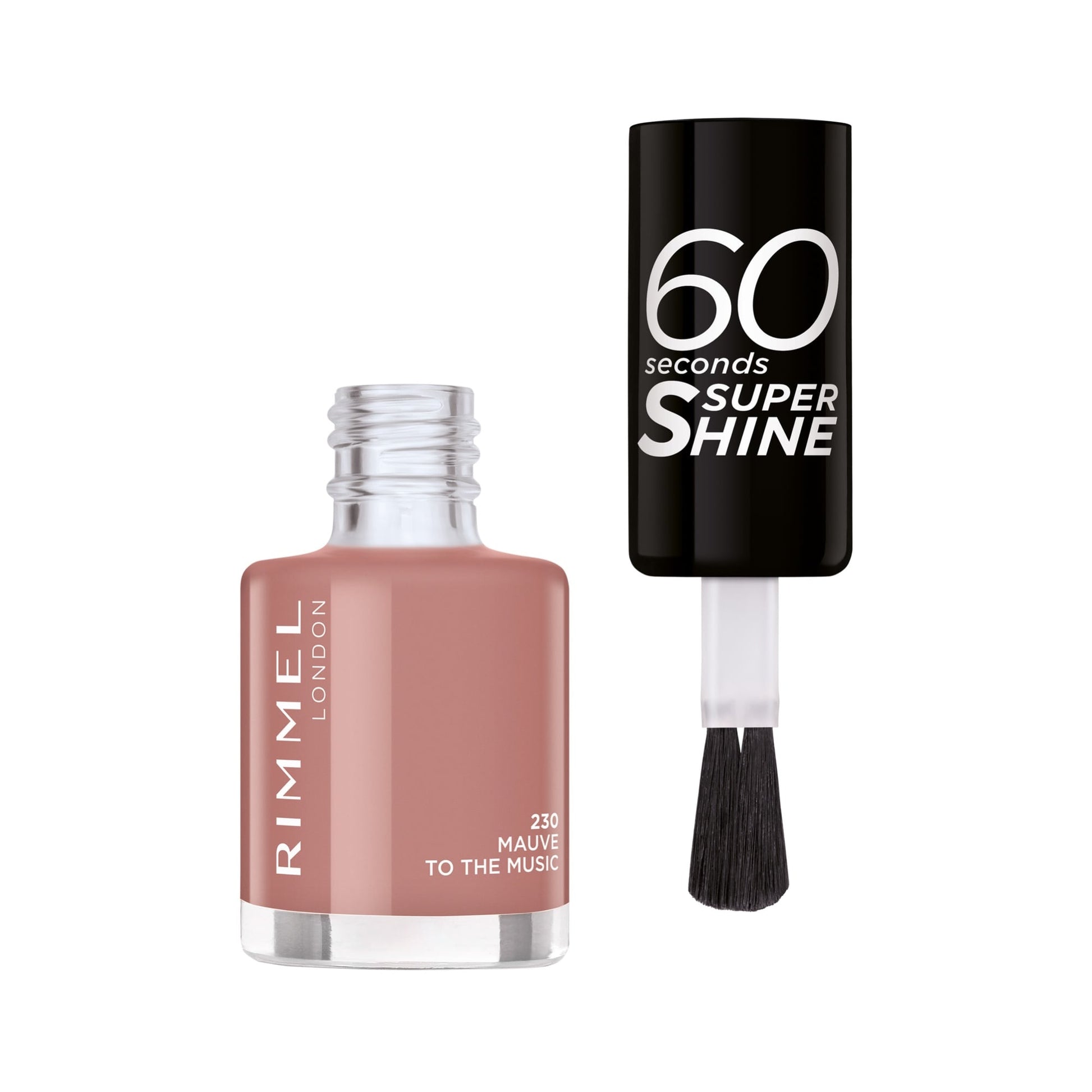 60 Seconds Super Shine Nail Polish 8ml 230 Mauve To The Music|8ml