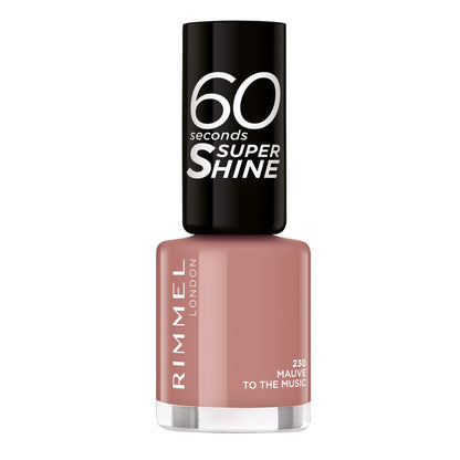 60 Seconds Super Shine Nail Polish 8ml 230 Mauve To The Music|8ml