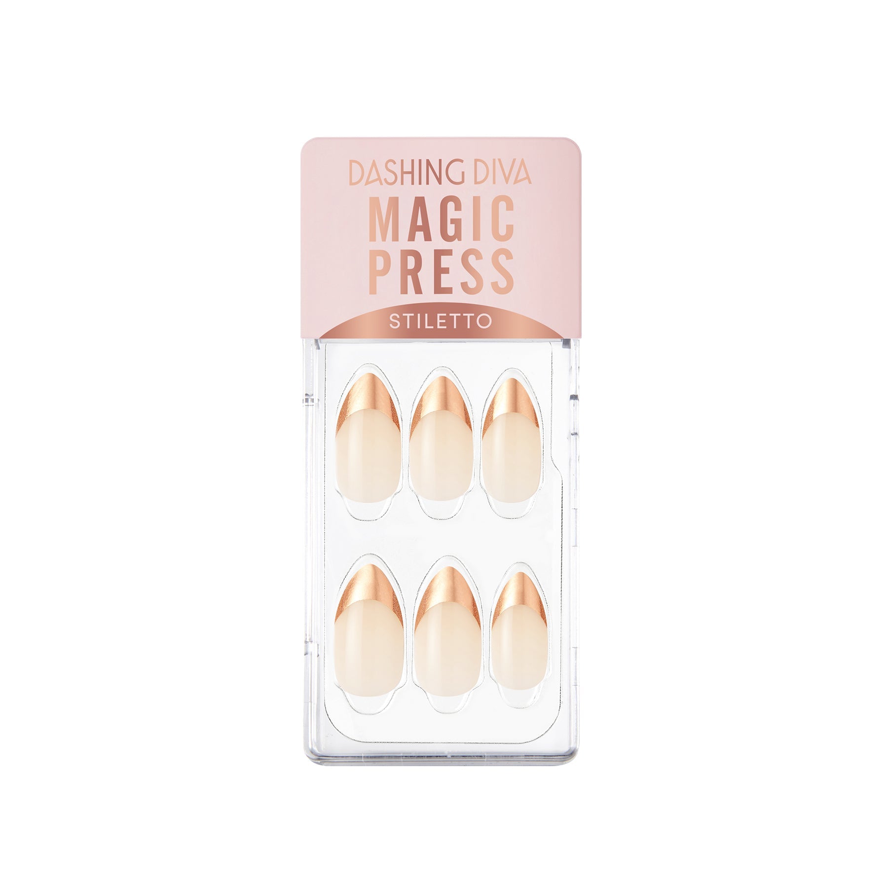 Magic Press Press On Nails Rose Gold Edge