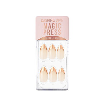 Magic Press Press On Nails Rose Gold Edge