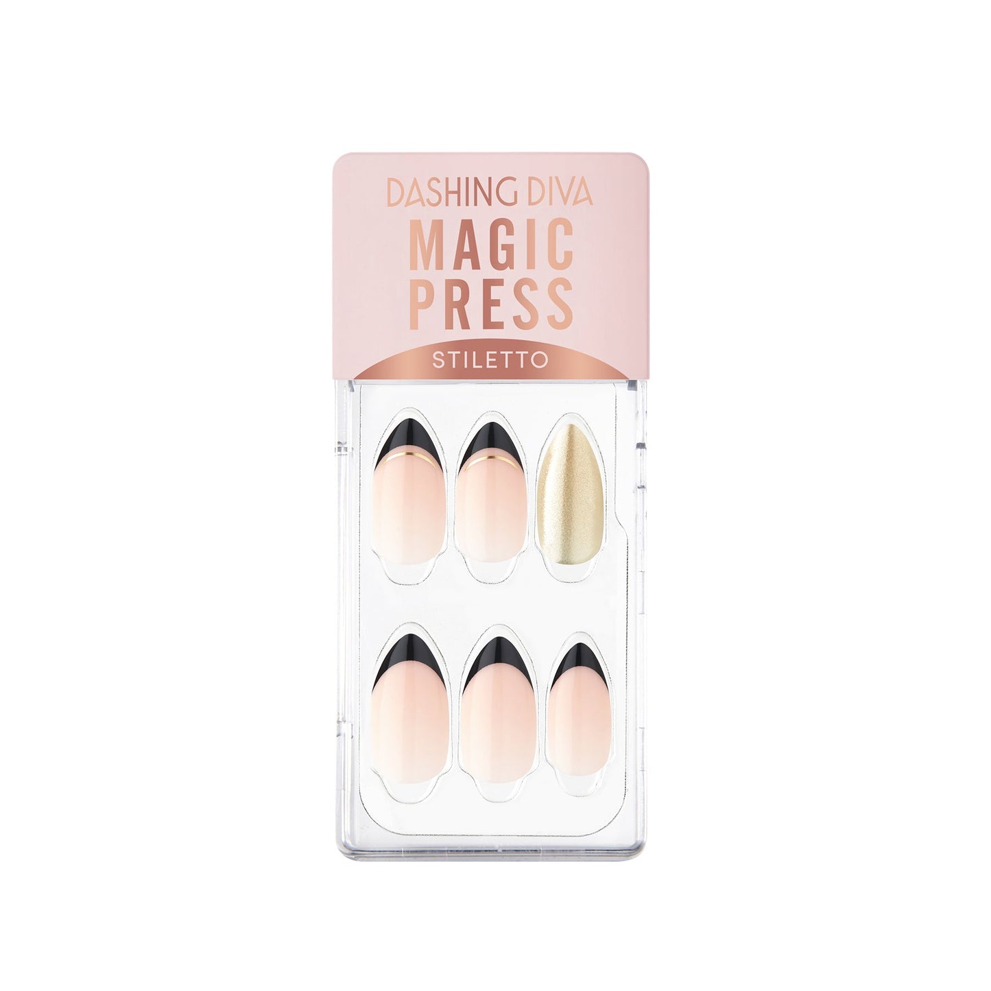 Magic Press Press On Nails Black Edge