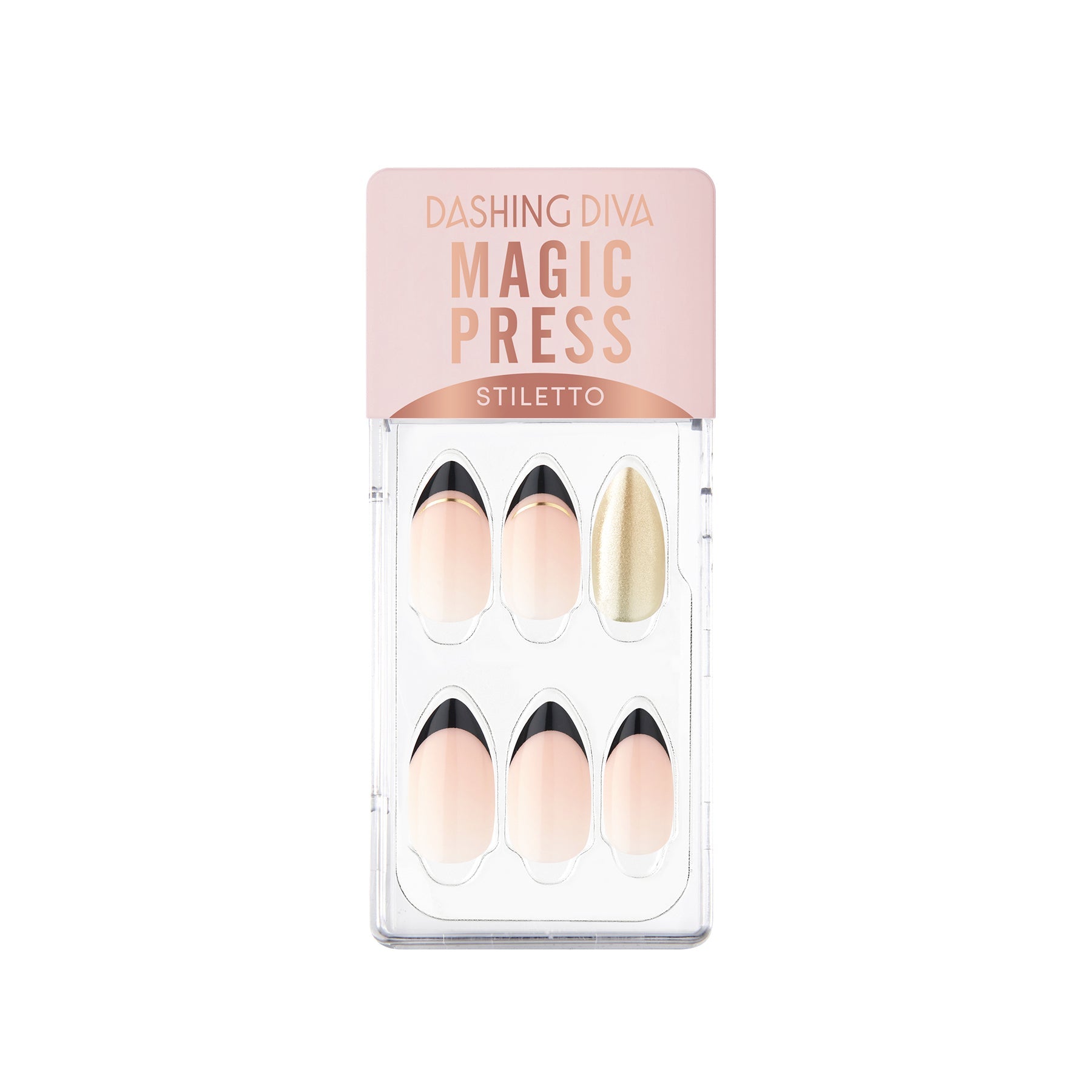 Magic Press Press On Nails Black Edge