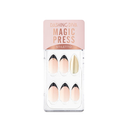 Magic Press Press On Nails Black Edge