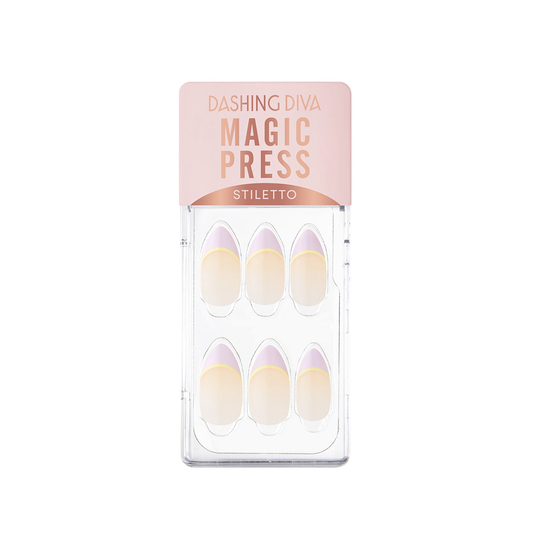 Magic Press Press On Nails Lavender Yellow