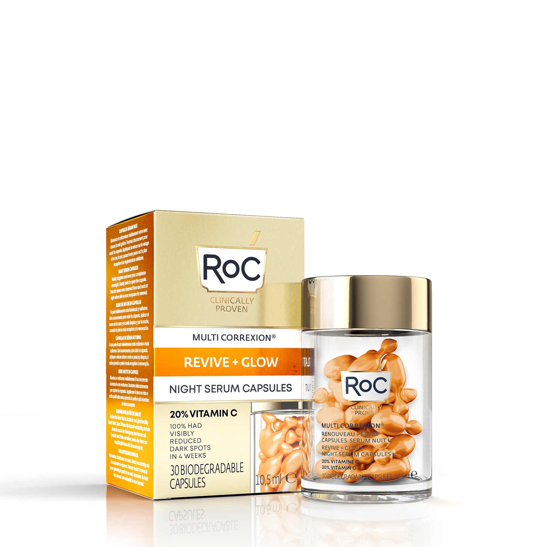 Multi Correxion Revive & Glow Vitamin C Night Serum 30 Capsules