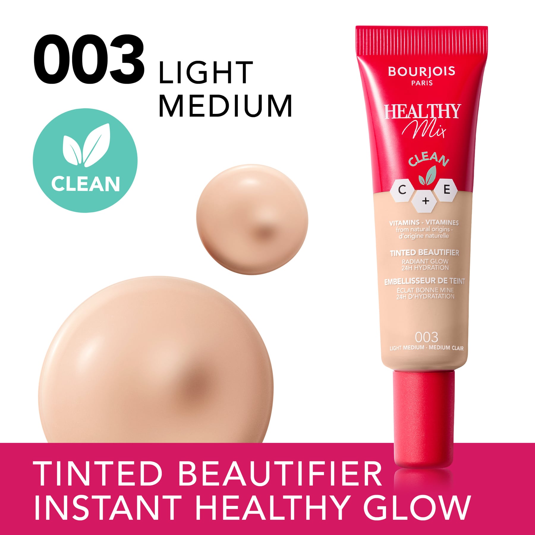 Bourjois Healthy Mix Tinted Beautifier 30ml 003 Light medium|30ml