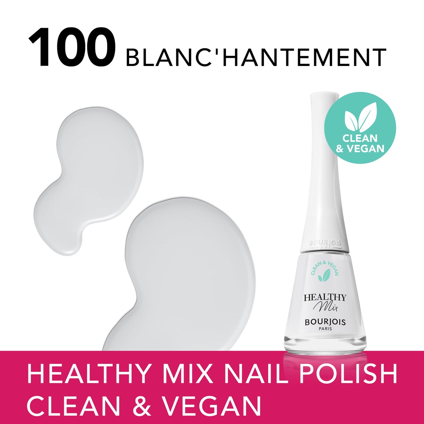 Healthy Mix Vegan Nail Polish 9ml 100 Blanc'Hantement|9ml