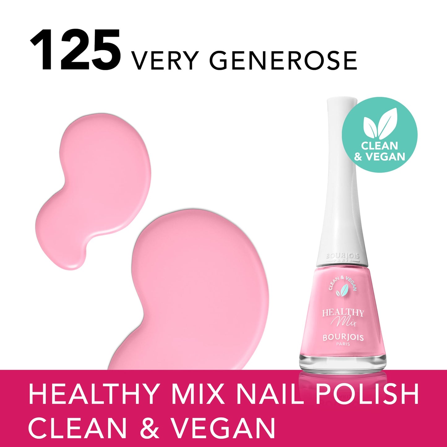 Healthy Mix Vegan Nail Polish 9ml 125 Very Generose|9ml