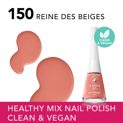 Healthy Mix Vegan Nail Polish 9ml 150 Reine Des Beiges|9ml