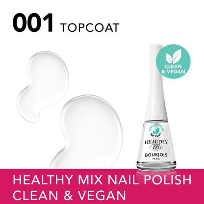 Healthy Mix Vegan Nail Polish 9ml 001 Topcoat|9ml