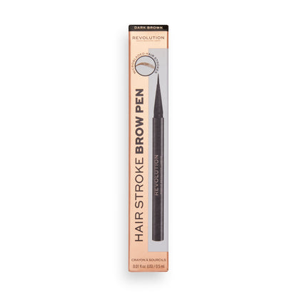 Revolution Hair Stroke Brow Pen Dark Brown