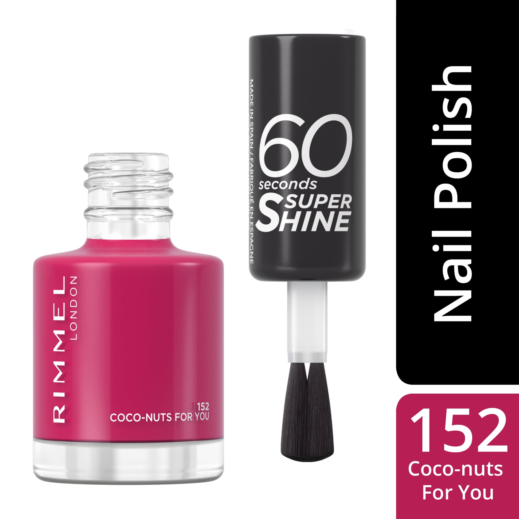 60 Seconds Super Shine Nail Polish 8ml 152 Coco-Nuts For You|8ml